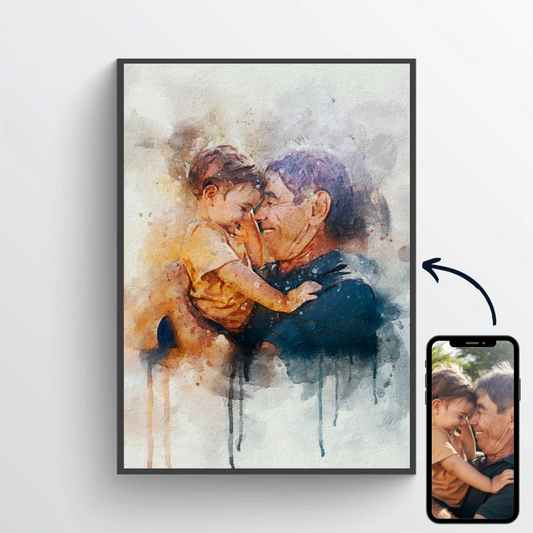 Dein Foto im Wasserfarben-Stil