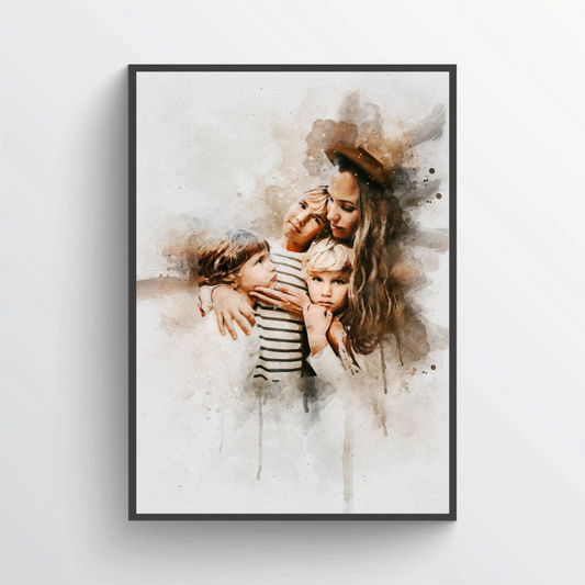 Dein Foto im Wasserfarben-Stil