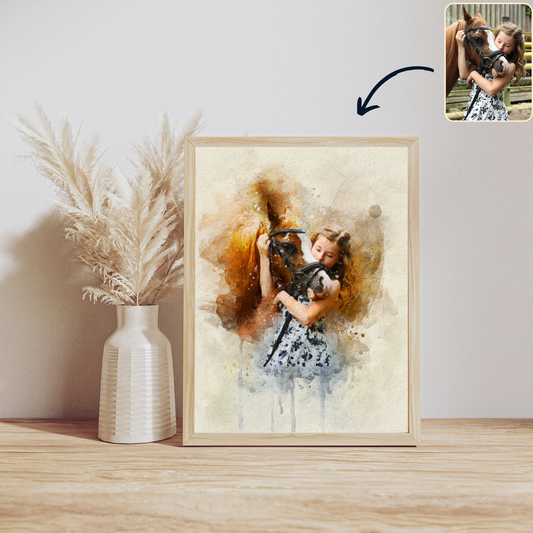 Dein Pferd als Aquarell-Portrait