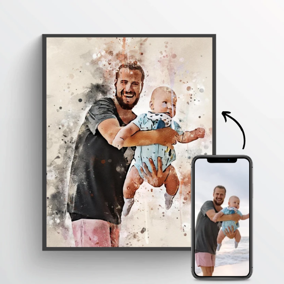 Dein Foto im Wasserfarben-Stil
